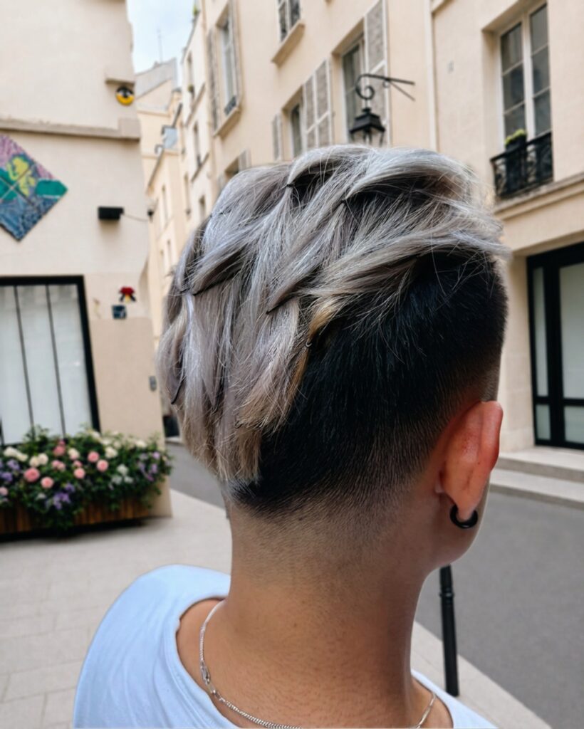Blond Argenté+Brushing by Ruben - Finition Polie #WoodySaeïé #blond